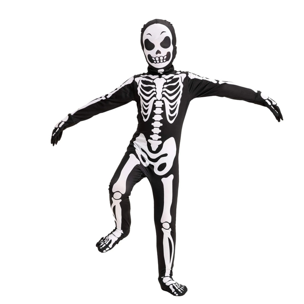 Spooktacular Creations NWOT Child Unisex Second Skin Skeleton Costume Sz Medium - Picture 1 of 7